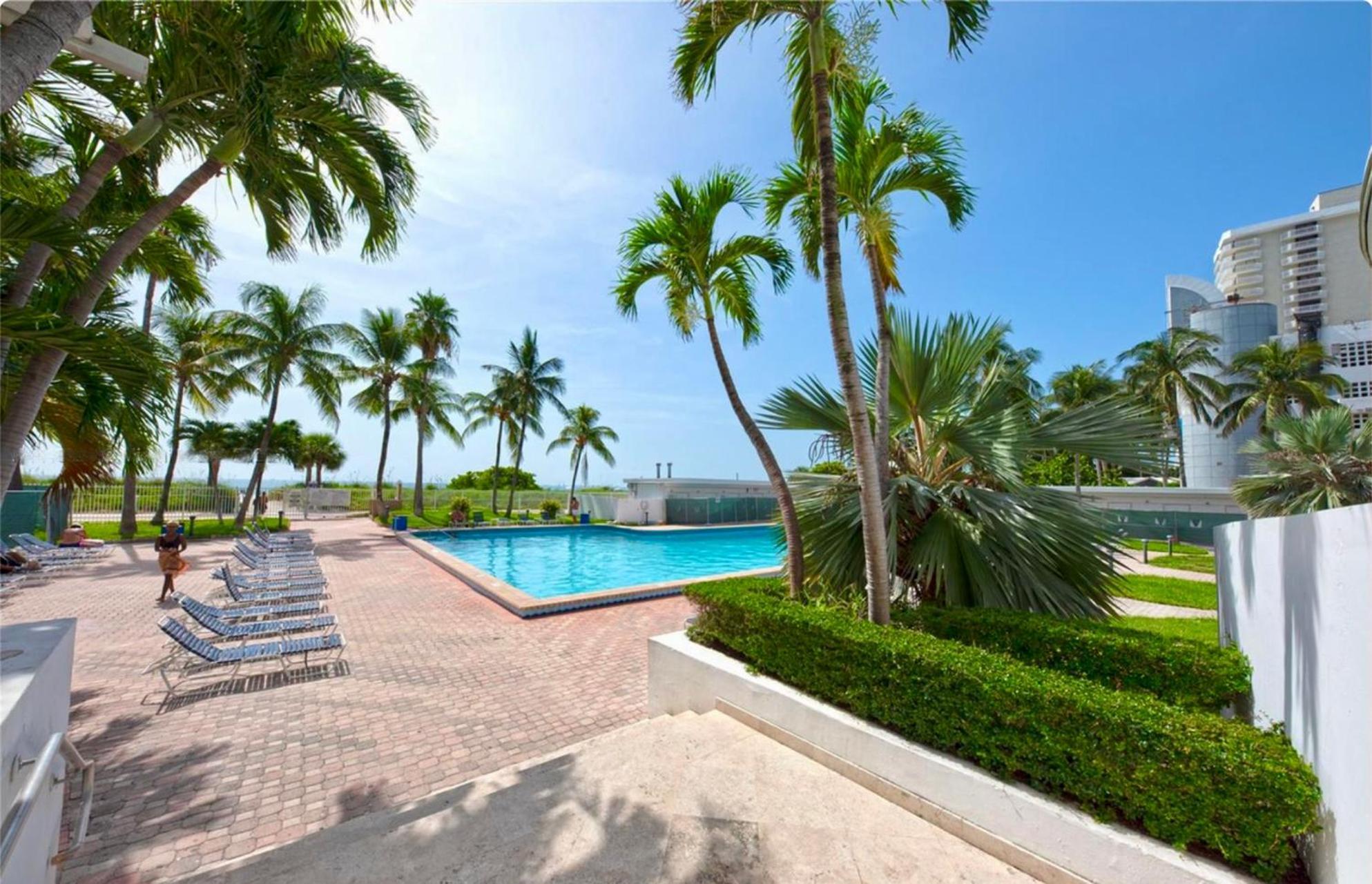 Directly On The Beach With Pool & Parking Miami Beach Ngoại thất bức ảnh